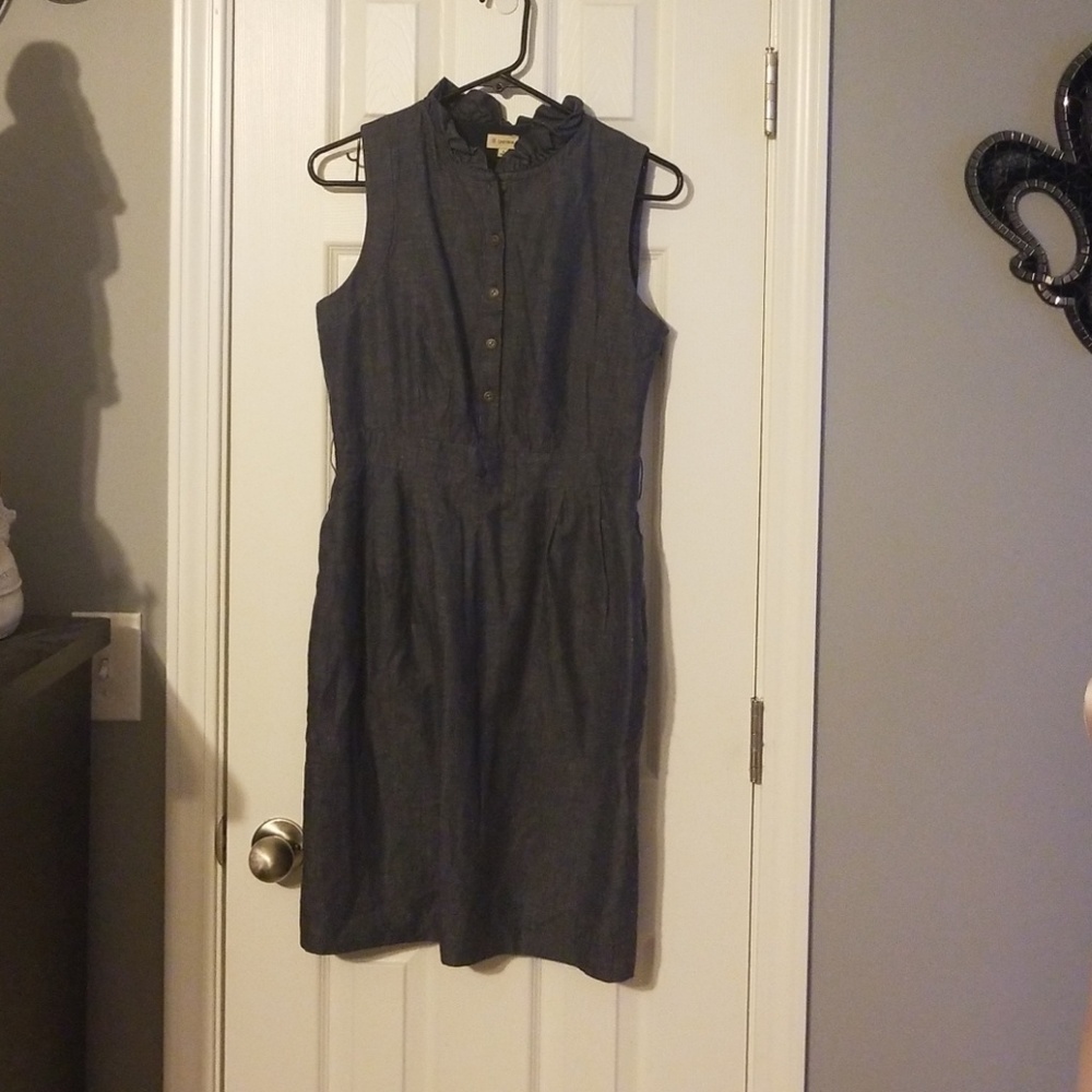 Daniel Cremieus chambray denim dress size 6